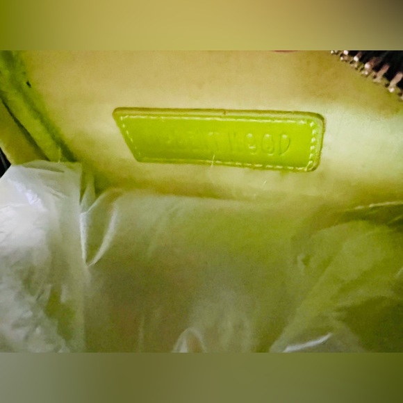 NWT Dolls Kill Current Mood Case of The Grumpies Fuzzy Backpack in Furry Green - Picture 11 of 16